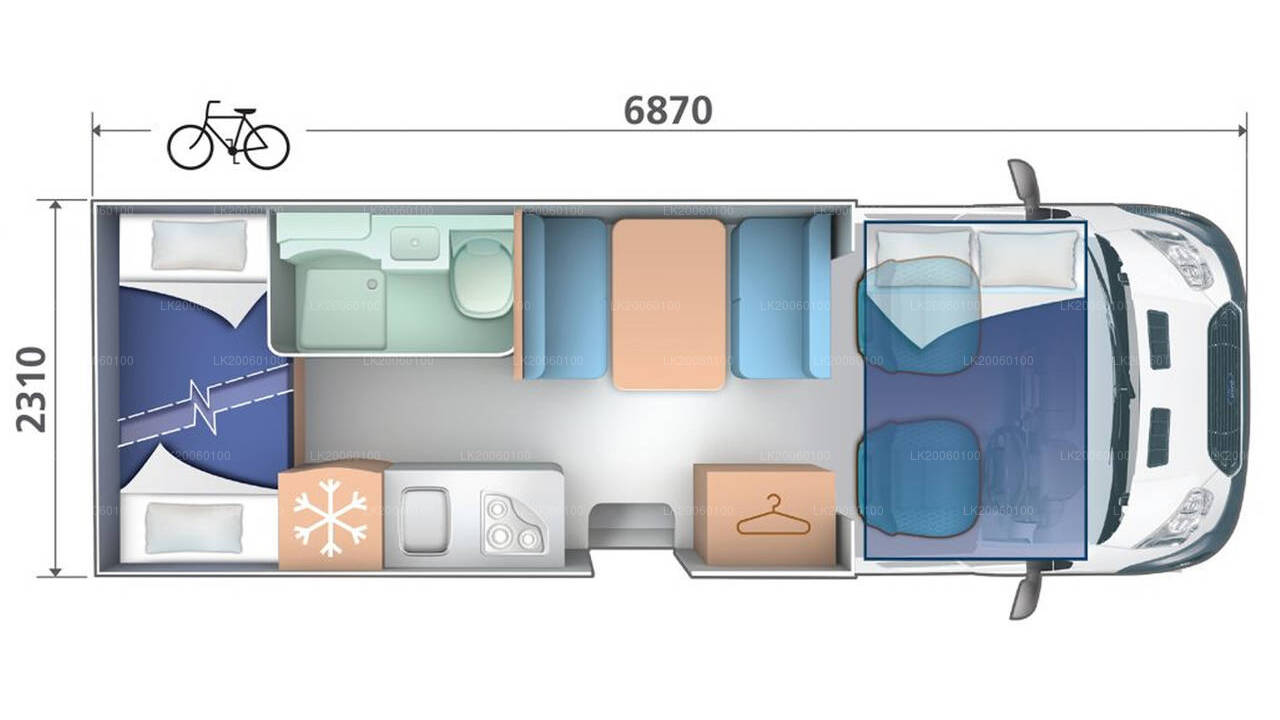 Chauffeur Driven Motorhome Rental (Roller Team Zefiro 269P)