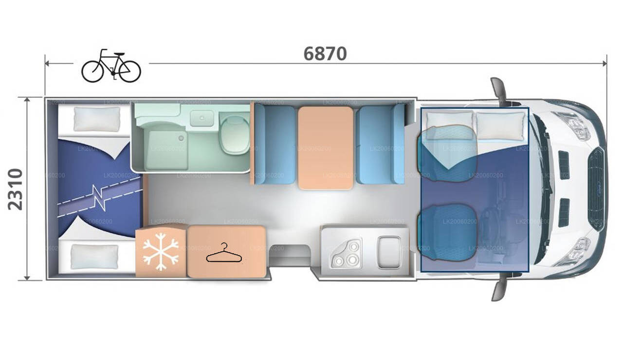 Chauffeur Driven Motor-home Rental (Hobby Siesta A70 GM)