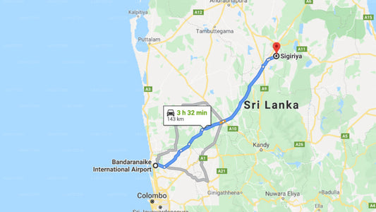 Colombo Airport (CMB) to Sigiriya City Private Transfer