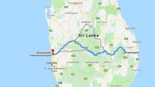 Inginiyagala City to Colombo Airport (CMB) Private Transfer