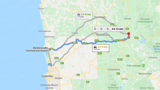 Transfer between Colombo Airport (CMB) and RedHill Kandy, Kandy