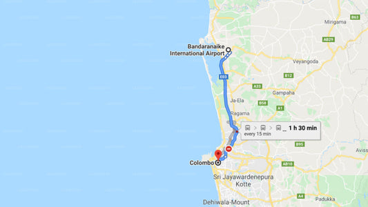 Transfer between Colombo Airport (CMB) and Rosmead Place by Thilanka, Colombo