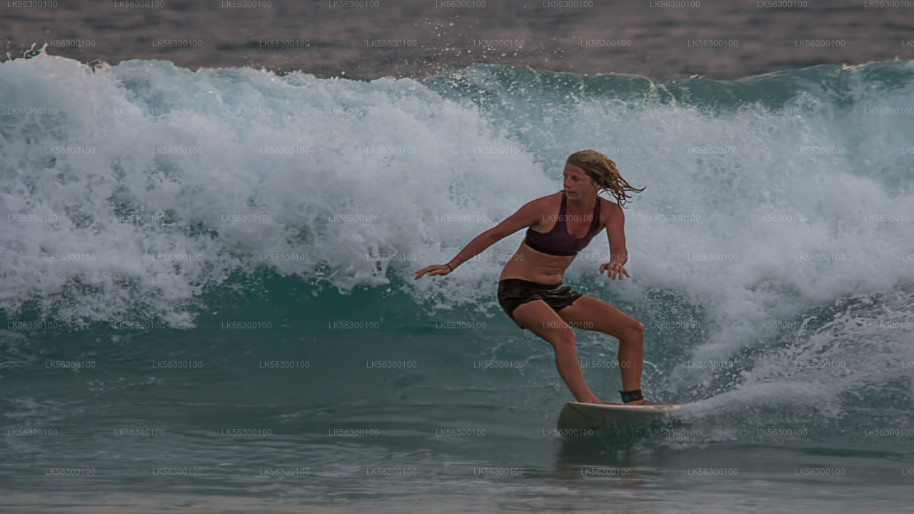 Surfing from Weligama