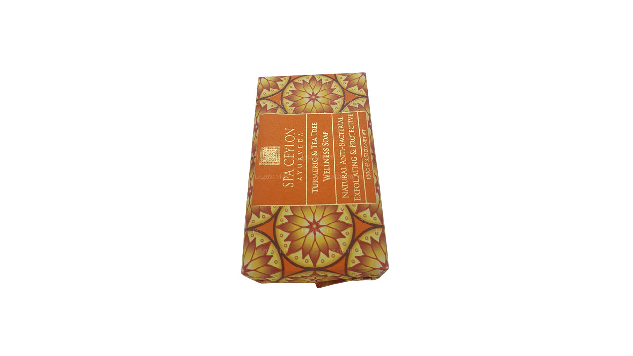Spa Ceylon Turmeric and Tea Tree Anti-Bacterial Exfoliating Wellness Soap (100g)