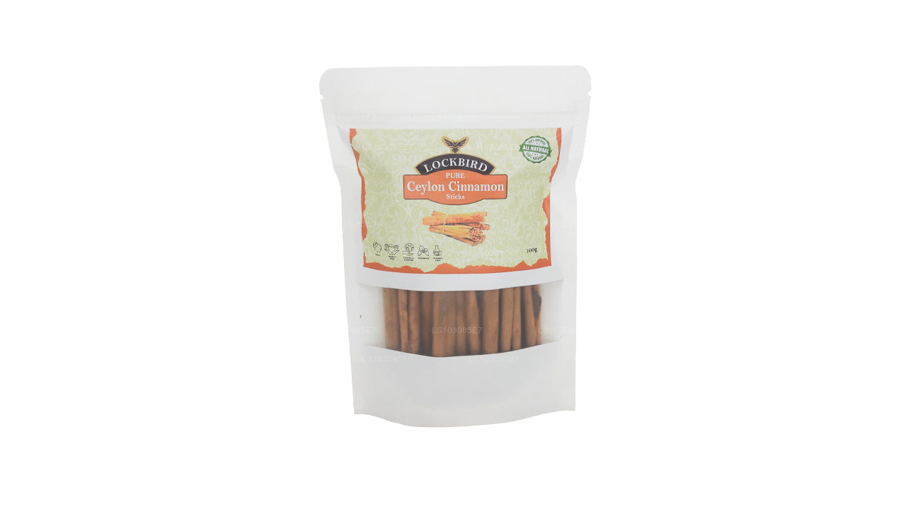 Lockbird Pure Ceylon Cinnamon Sticks (100g)