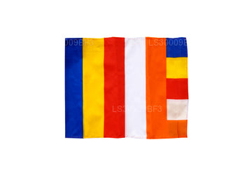 Sri Lanka Buddhist Fabric Flag (14cm x 23cm)