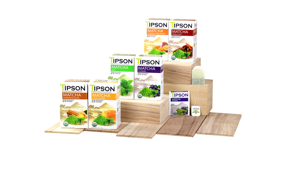Tipson Tea Organic Matcha Bundle - 6 Pack (225g)