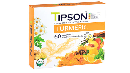 Tipson Tea Organic Turmeric Assorted (90g)