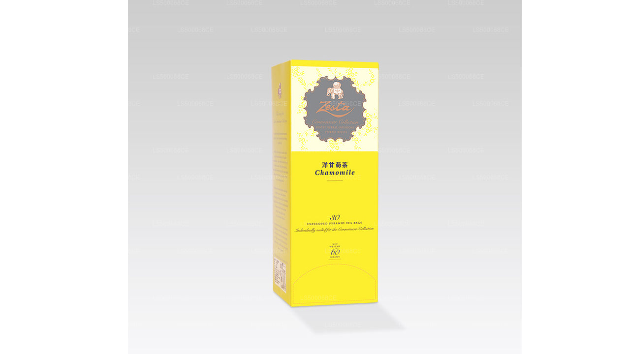 Zesta Pure Chamomile Black Tea – 30 Pyramid Tea Bags (60g)