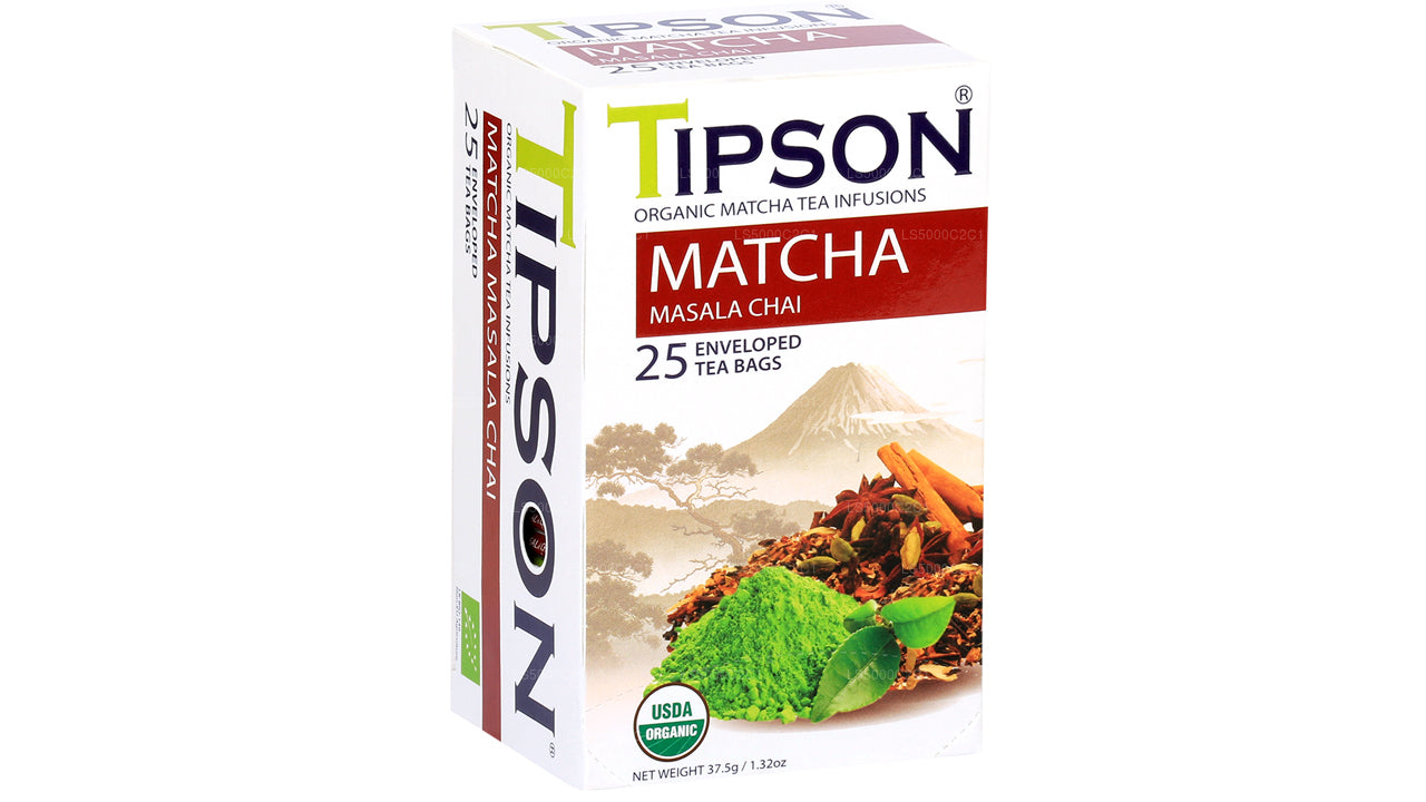 Tipson Tea Organic Matcha Masala Chai (37.5g)