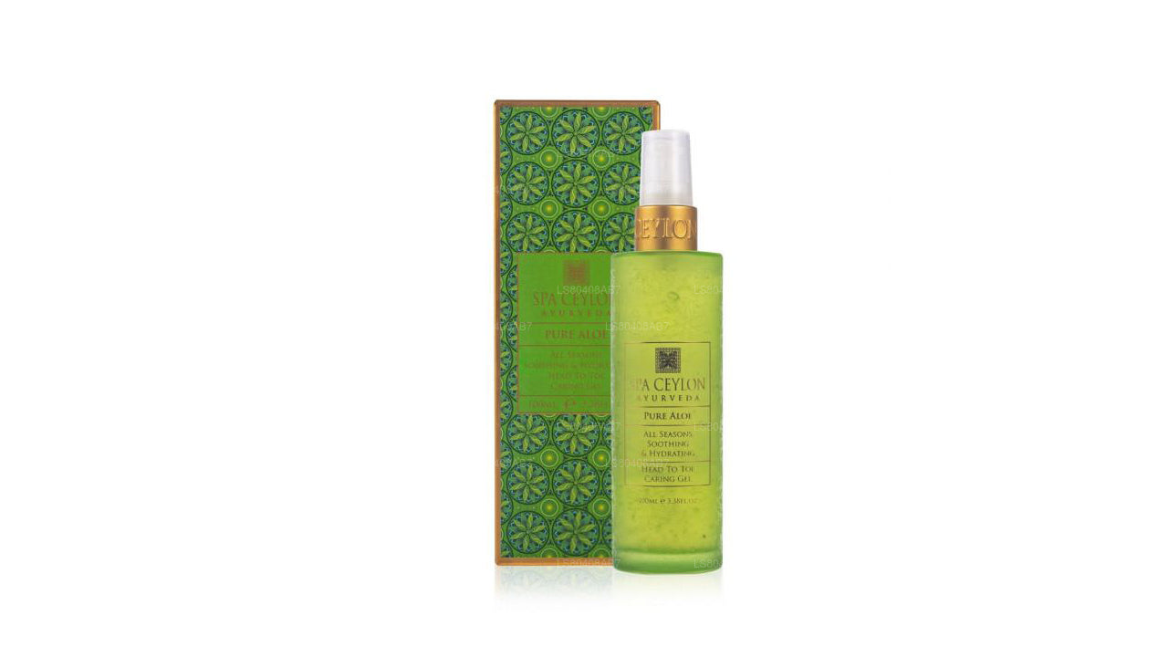 Spa Ceylon Pure Aloe - All Seasons Soothing & Hydrating Head To Toe Caring Gel (100ml)