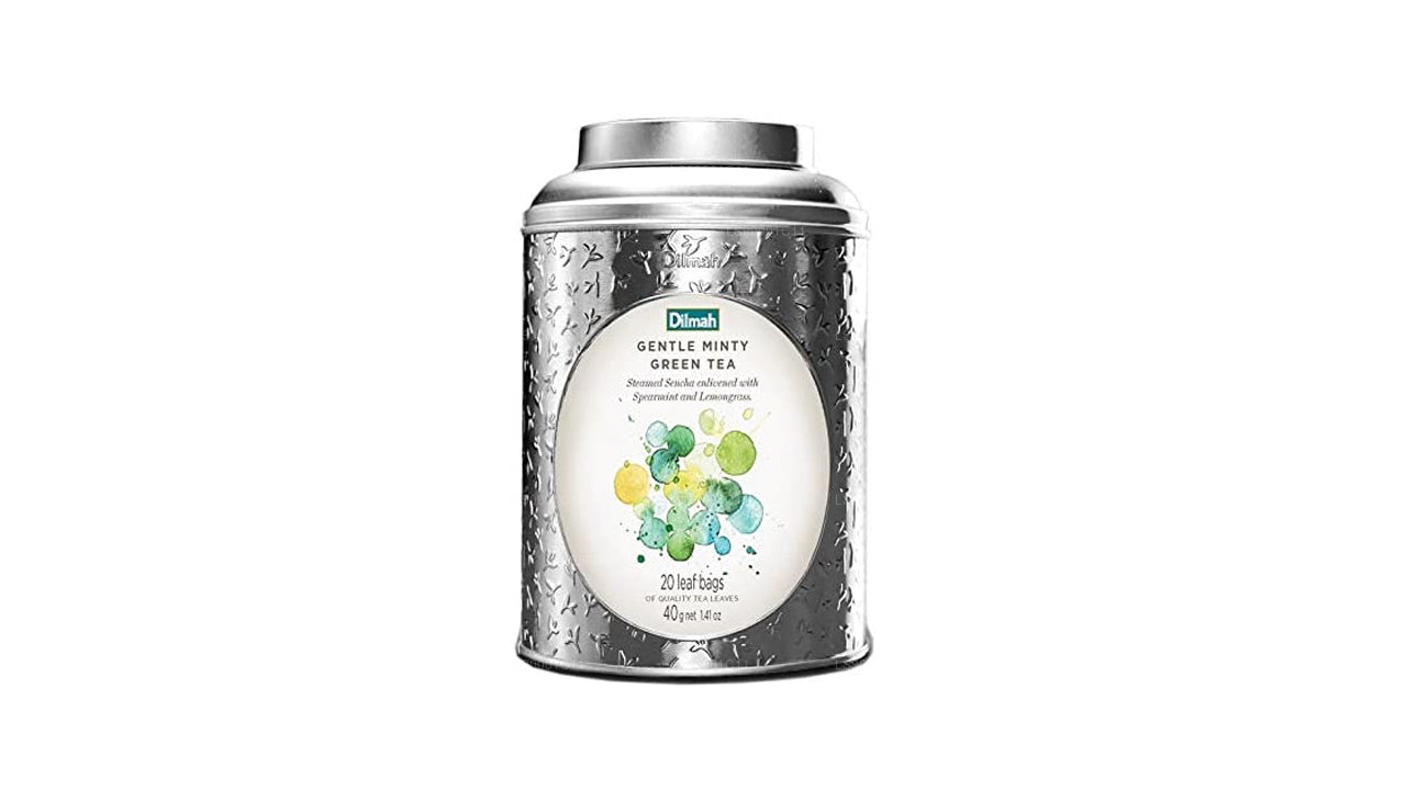 Dilmah Vivid Gentle Minty Green Tea Teabag (40g) Caddy