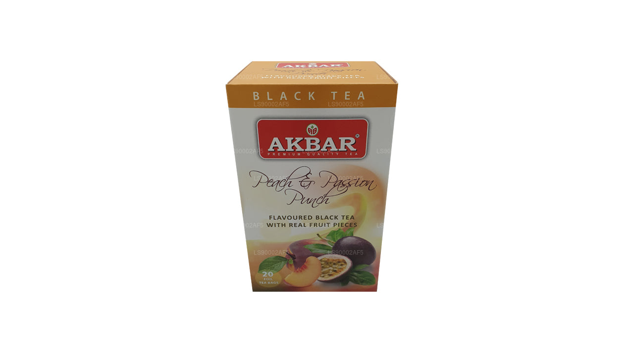 Akbar Peach and Passion Punch (40g) 20 Tea Bags