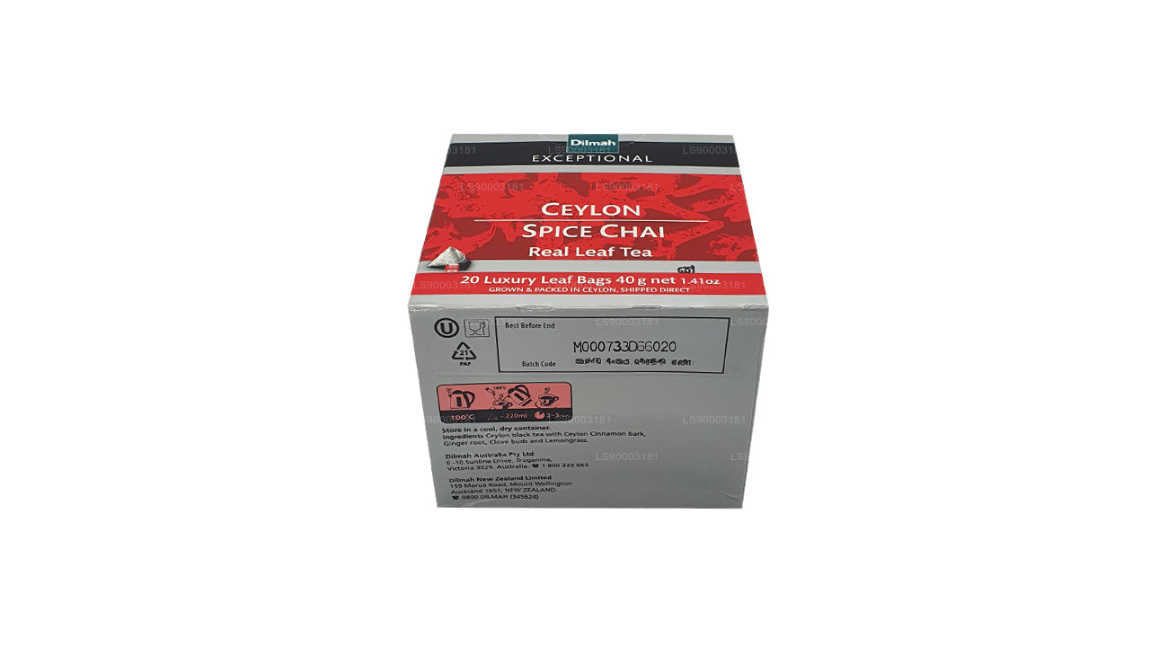 Dilmah Exceptional Ceylon Spice Chai (40g) 20 Tea Bags