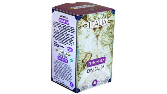 Tealia Ceylon Regional Tea "Dimbulla" 20 Pyramid Tea Bags (40g)