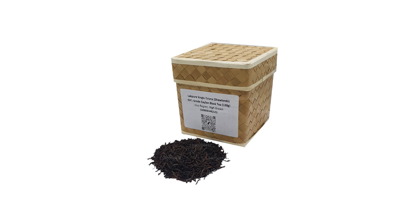 Lakpura Single Estate (Shawlands) OP1 Grade Ceylon Black Tea (100g)