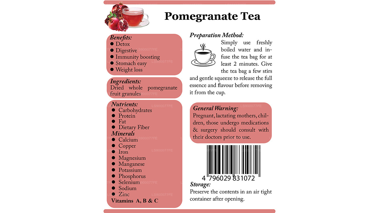 Lifetone Pomegranate Tea (40g)