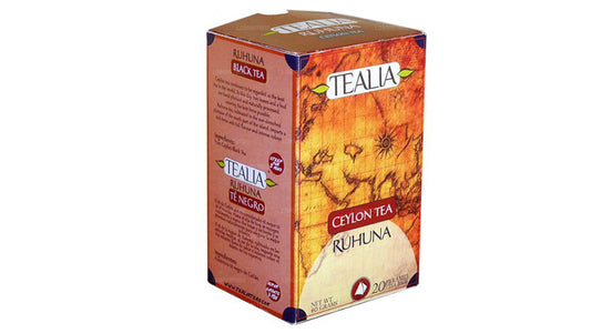 Tealia Ceylon Regional Tea "Ruhuna" Pyramid Tea Bags (40g)