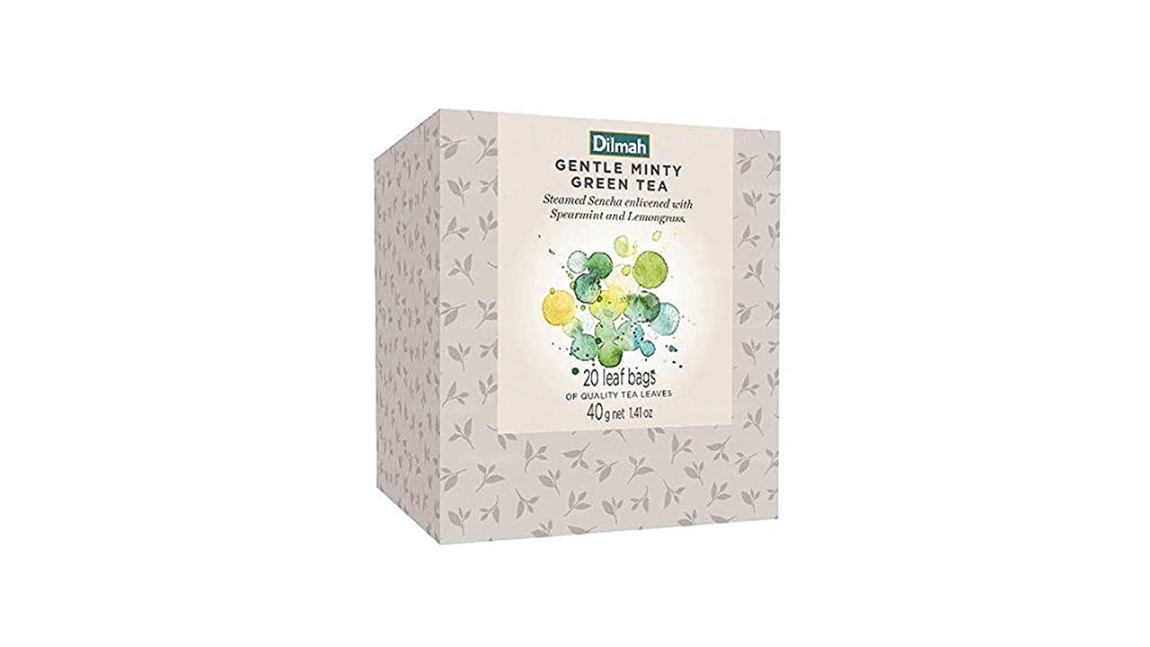 Dilmah Vivid Gentle Minty Green Tea Teabag Refill (40g) Box