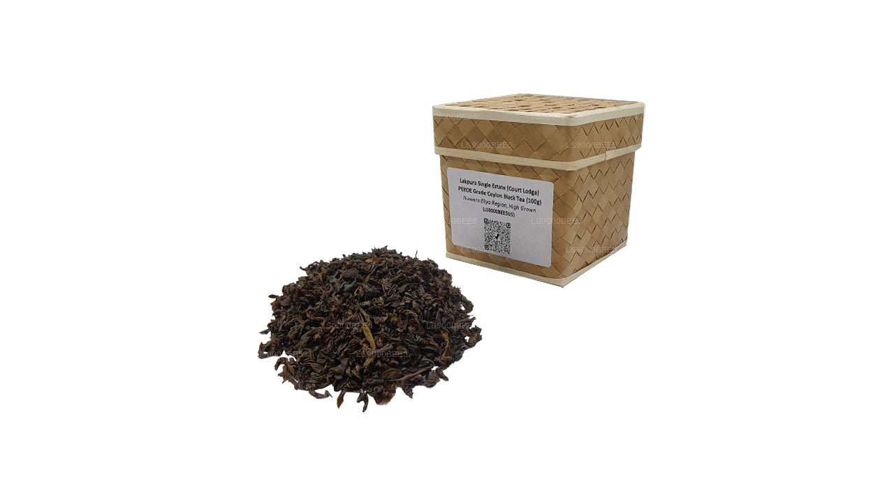 Lakpura Single Estate (Court Lodge) PEKOE Grade Ceylon Black Tea (100g)
