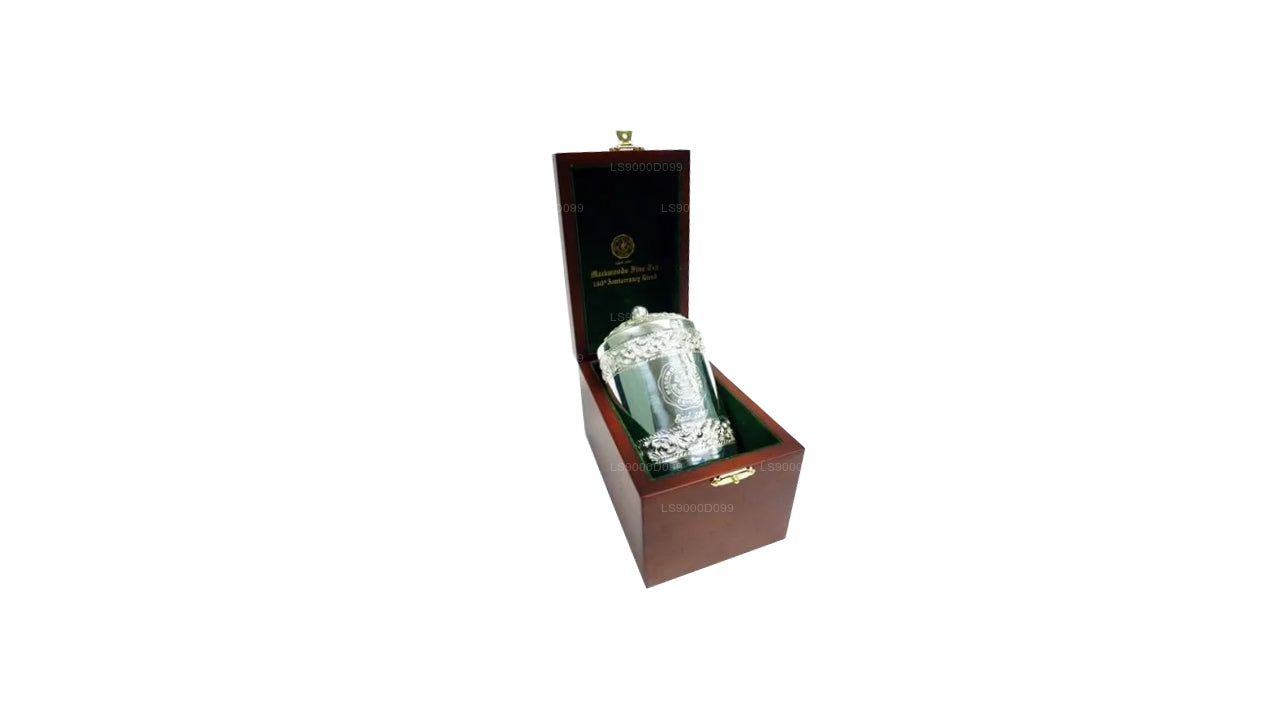 Mackwoods Iconic "165th Anniversary Blend" In A Silver Plated And Handcrafted Caddy In A Wooden Gift Box (40g)