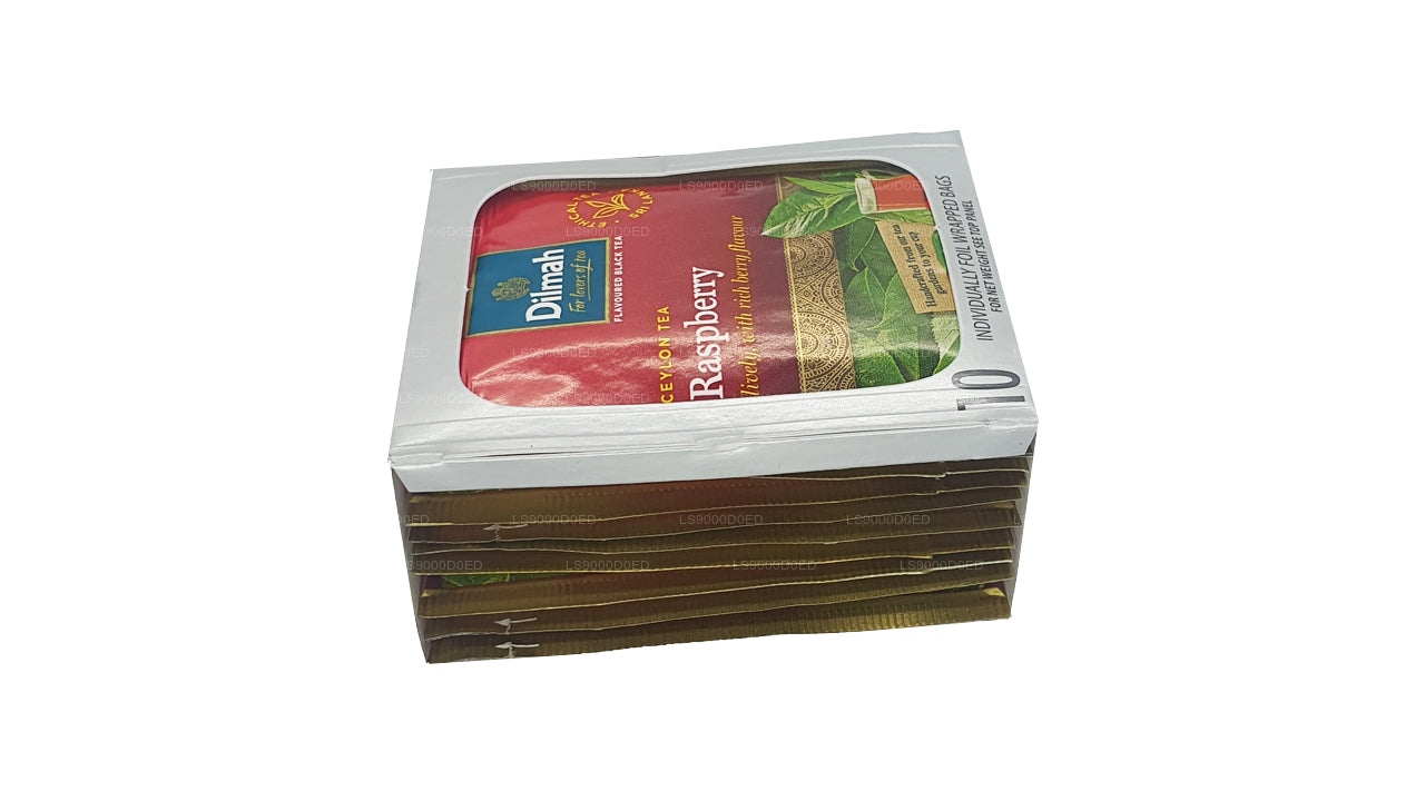 Dilmah Raspberry Tea (20g) 10 Individually Foil Wrapped Tea Bags