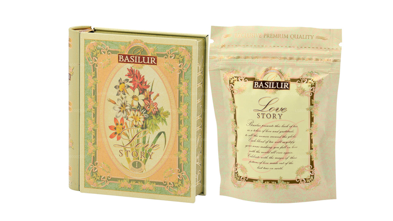 Basilur "Miniature Tea Book - Love Story Volume I" (10g) Caddy