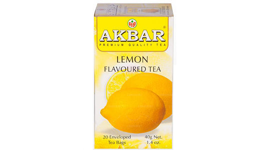 Akbar Lemon Flavoured Tea 20 Tea Bags (40g)