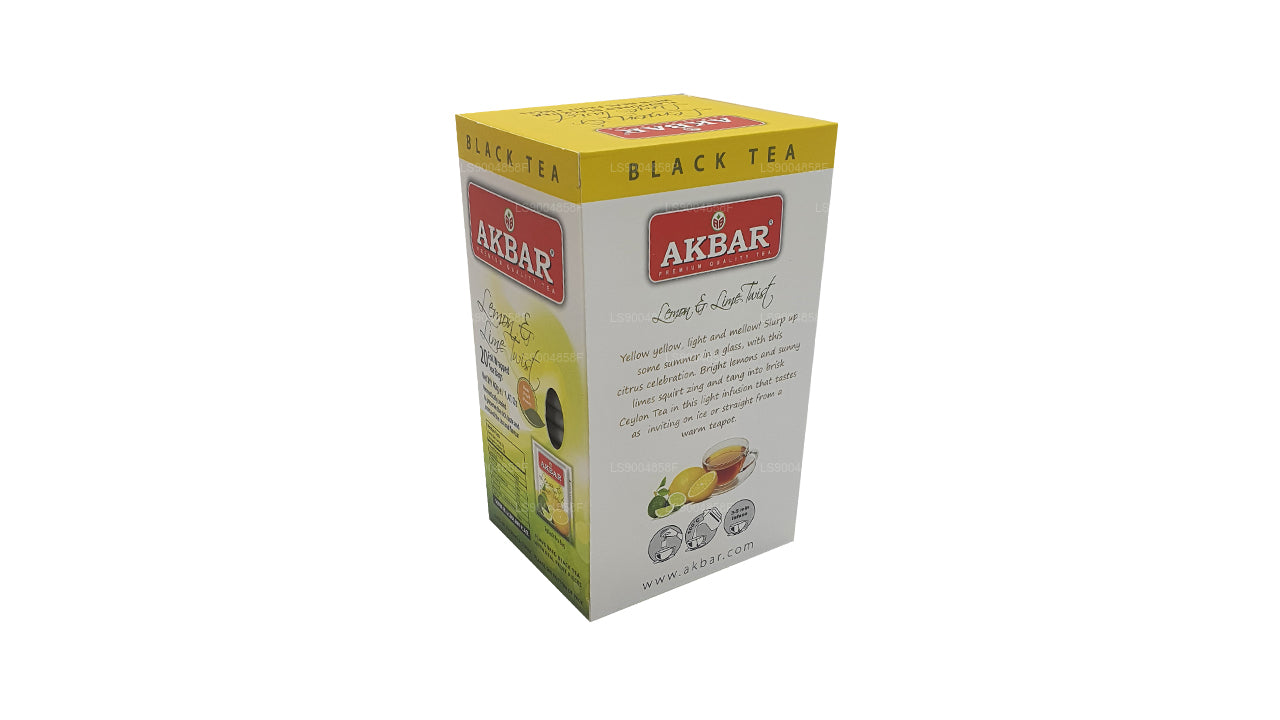 Akbar Lemon and Lime Twist Tea (40g) 20 Tea Bags
