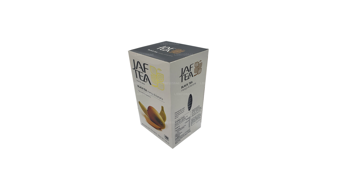 Jaf Tea Pure Fruits Collection Black Tea Mango Banana Foil Envelop Tea Bags (30g)