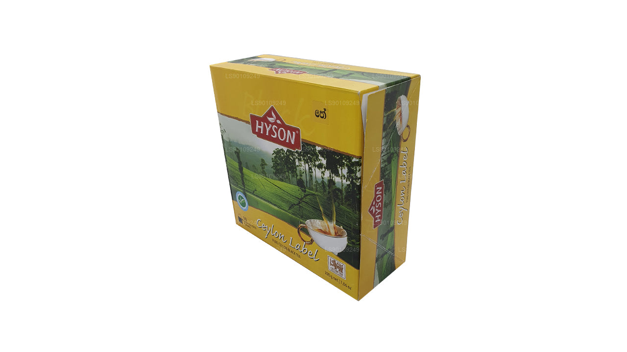 Hyson Ceylon Label BOPF (200g) 100 Tea Bags