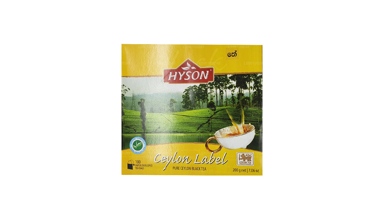 Hyson Ceylon Label BOPF (200g) 100 Tea Bags