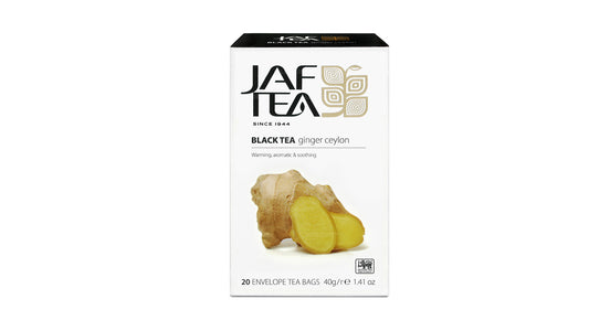 Jaf Tea Pure Spice Collection Black Tea Ginger Ceylon Foil Envelop Tea Bags (40g)
