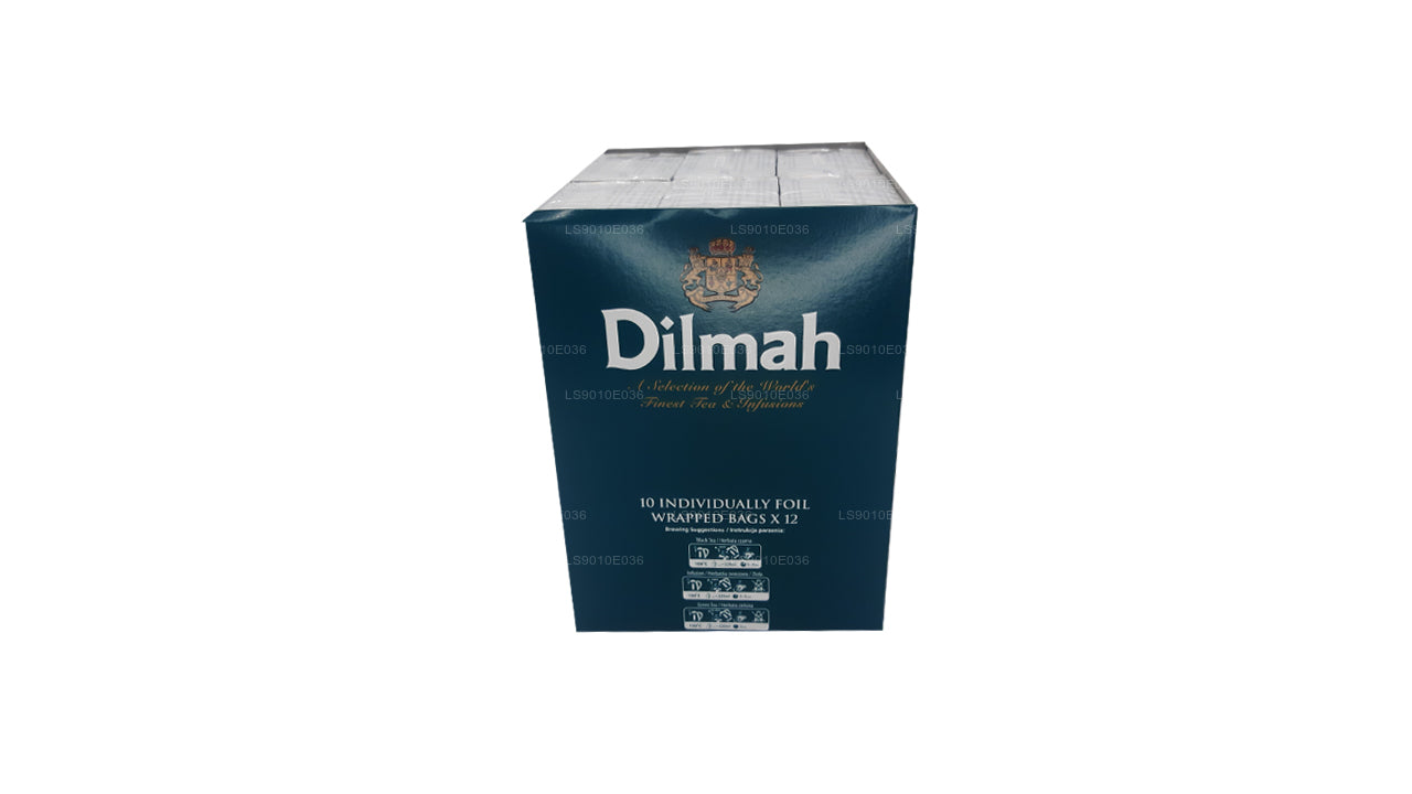 Dilmah Blackcurrant Flavored Tea (20g) 10 Individually Foil Wrapped Bags (12 Pack)