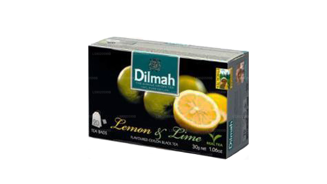 Dilmah Lemon and Lime Flavored Tea (30g) 20 Tea Bags