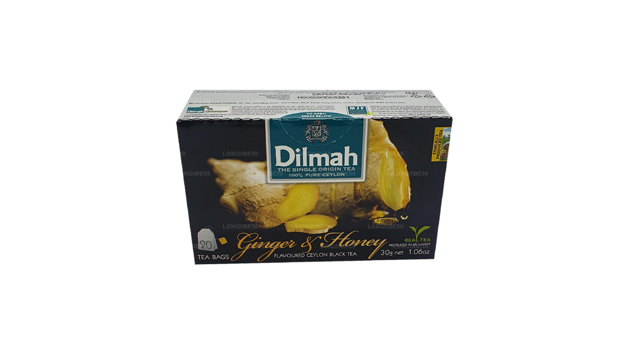 Dilmah Ginger and Honey Flavored Tea (30g) 20 Tea Bags