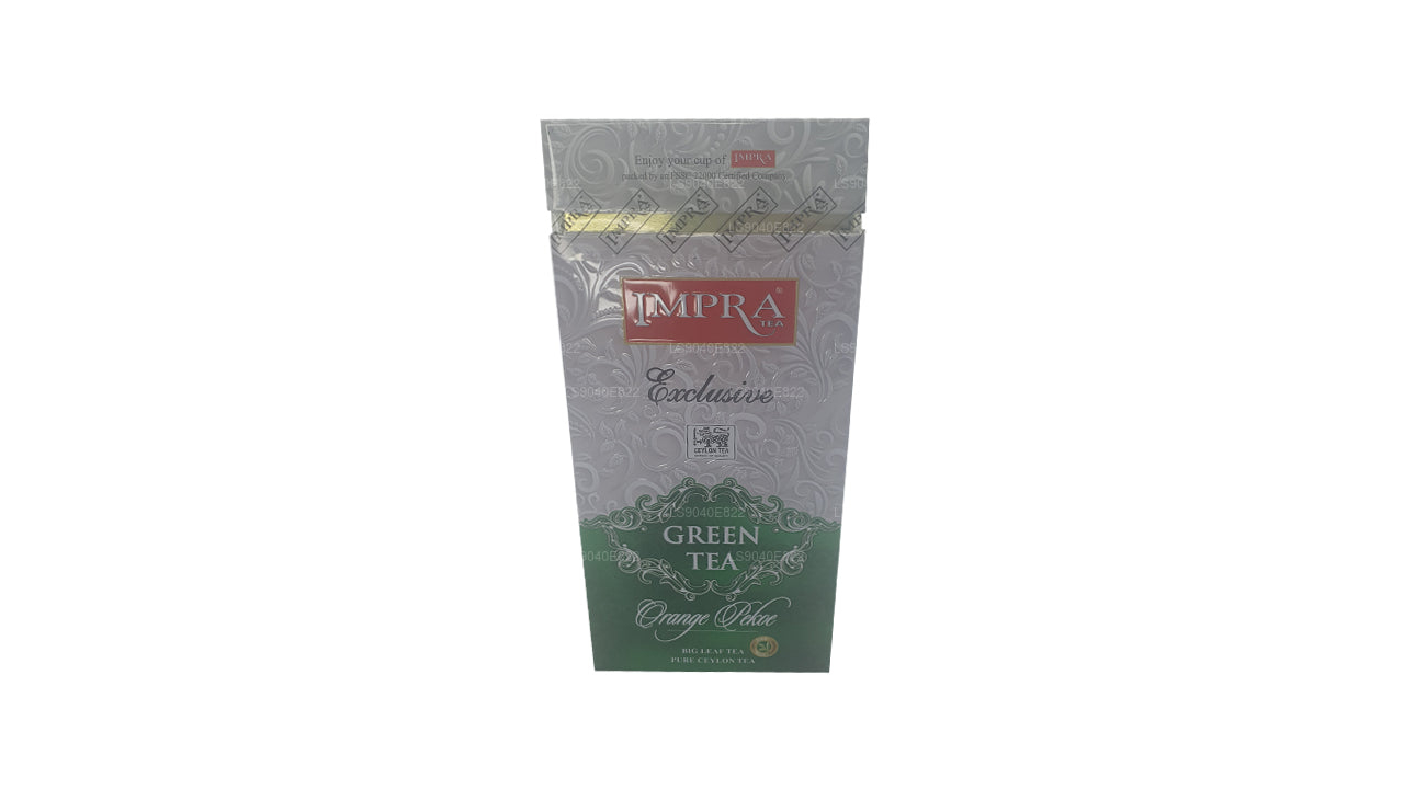 Impra Exclusive Big Leaf Green Tea, Orange Pekoe (200g) Caddy