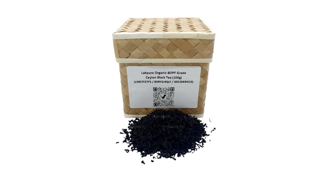 Lakpura Organic BOPF Grade Ceylon Black Tea (100g)