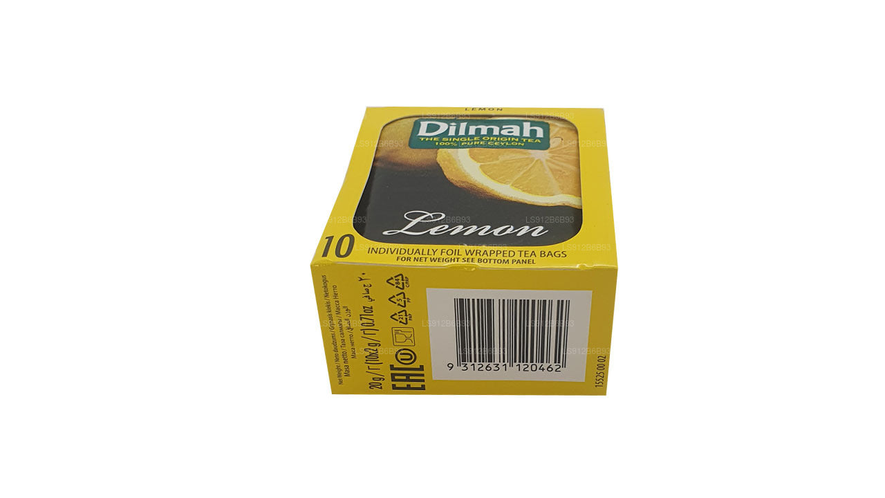 Dilmah Lemon Flavored Ceylon Black Tea (20g) 5 Tea Bags