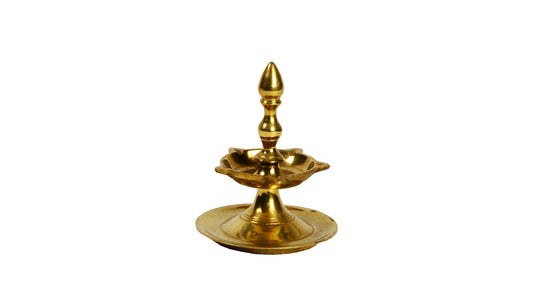 Sri Lankan Traditional Brass Hanging Oil Lamp (Design C)