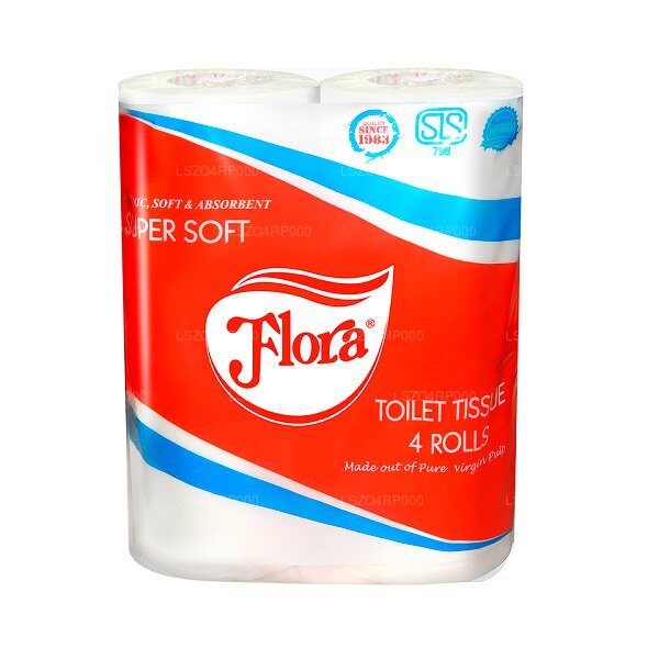 Flora Tissues Toilet Tissue Rolls 2 Ply Four Pack