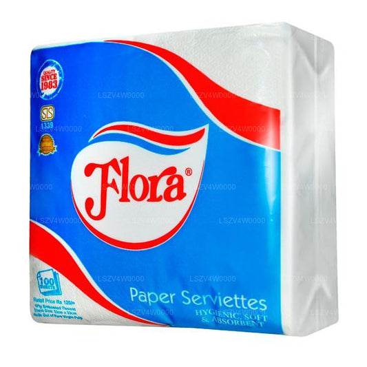 Flora Tissues Paper Serviettes (Regular Size)
