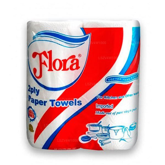 Flora Tissues Kitchen Towel (Two Roll Pack) Roll